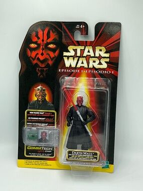 Star Wars Episode I Darth Maul CommTech Action Figure 1999 Hasbro NIP 3.75 Inch